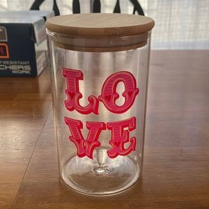 Prima Design “LOVE” Glass Dog Treat Jar